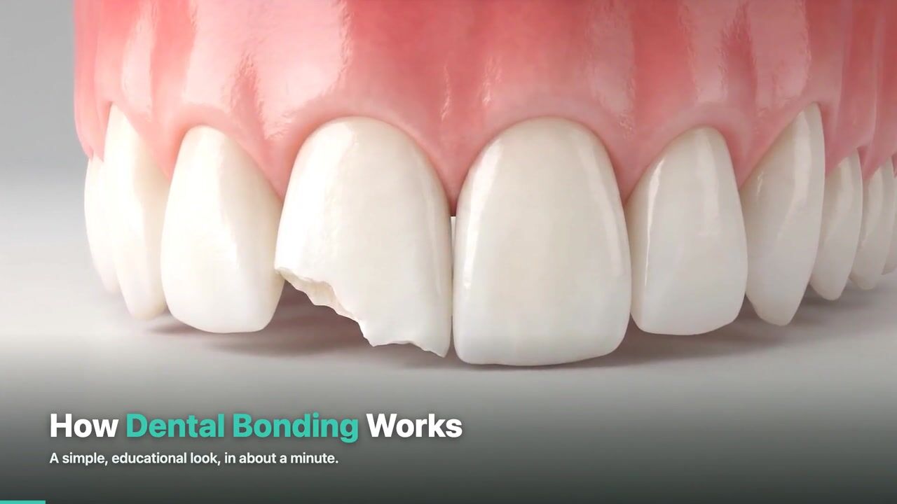 Dental Bonding — 3D patient education video