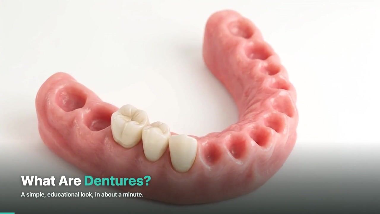 Dentures — 3D patient education video