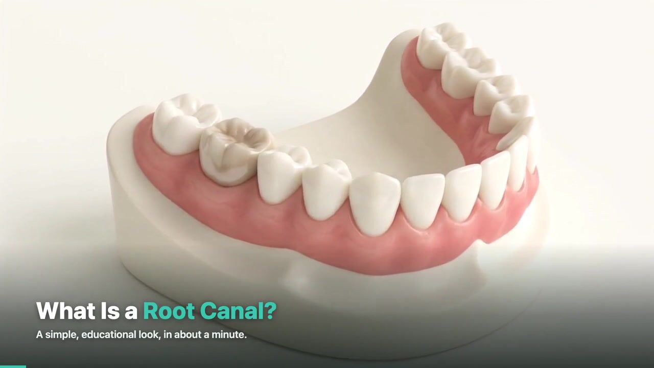 Root Canal Treatment — 3D patient education video